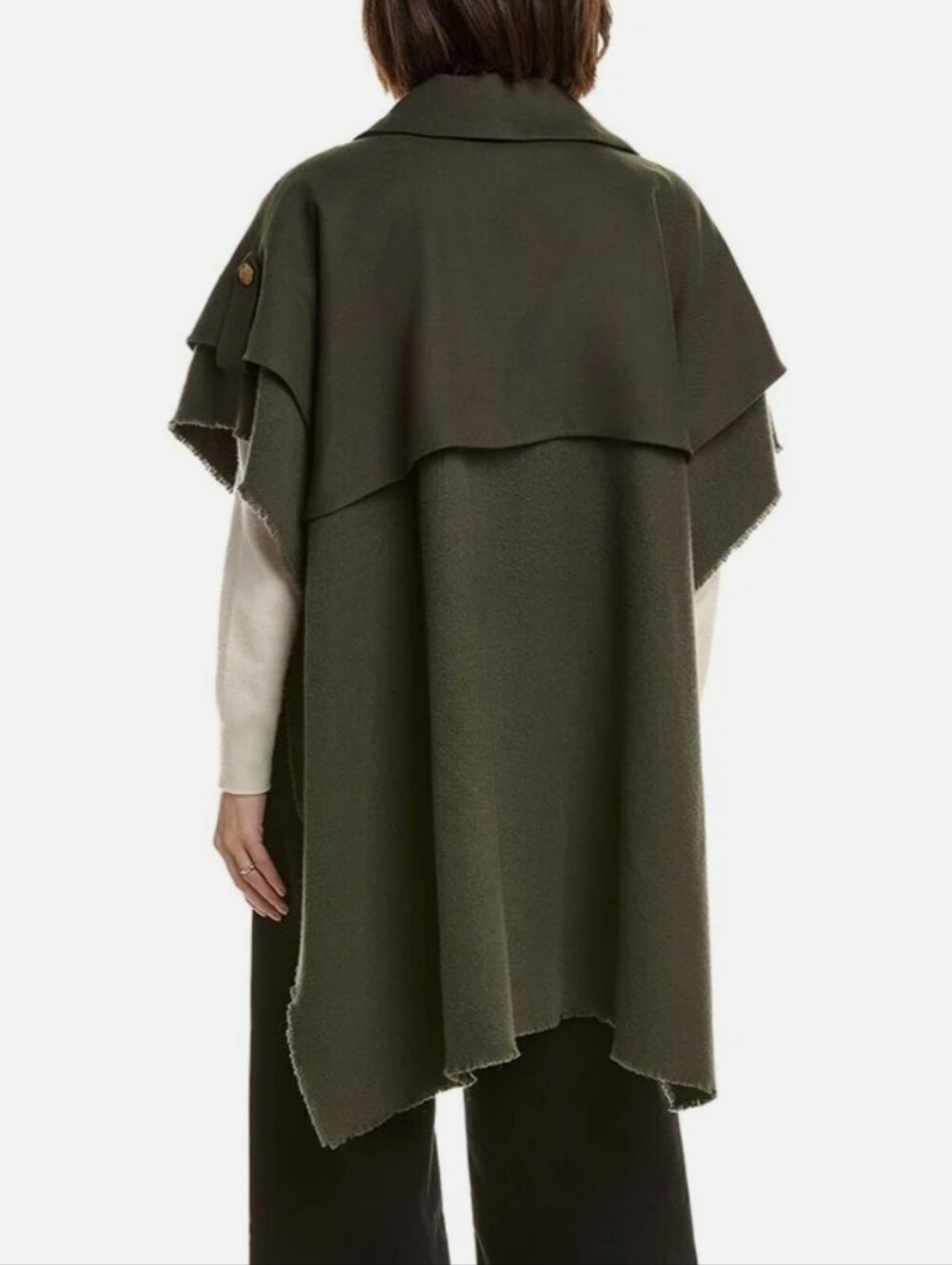 NWT Rag&Bone Mixed Media Trench Poncho. Size 1 - Picture 2 of 11
